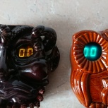 Часы электронные цифровые Сова и Мефистофель, Краснодар